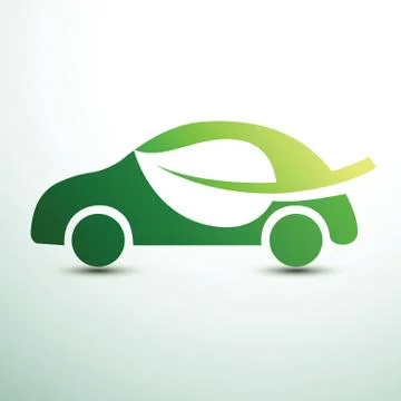 Eco car Illustrazione stock