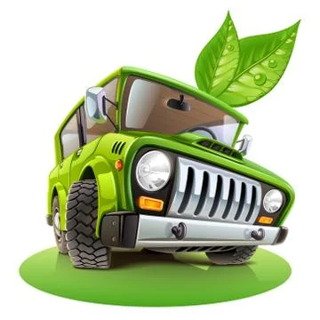 Eco car Illustrazione stock
