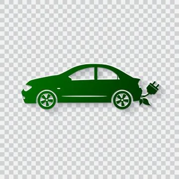 Eco car vector concept. Go green illustration イラスト素材