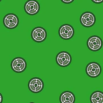 Eco ceramic coating product label caution vector seamless pattern Illustrazione stock