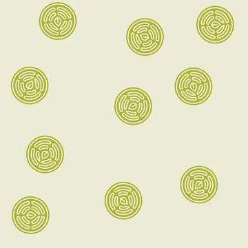 Eco ceramic coating product label caution glyph seamless pattern Stock Illustration