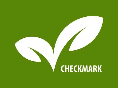 ECO checkmark icon Stock Illustration