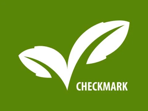 ECO checkmark icon Stock Illustration