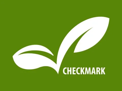 ECO checkmark icon Stock Illustration