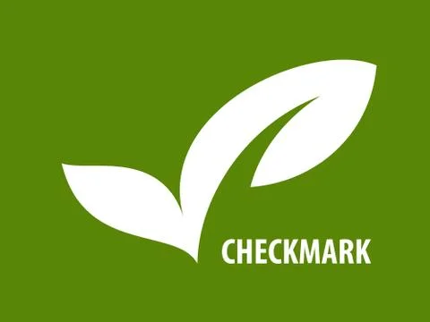ECO checkmark icon Stock Illustration