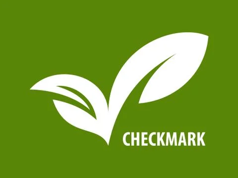 ECO checkmark icon Stock Illustration