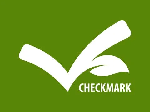 ECO checkmark icon Stock Illustration
