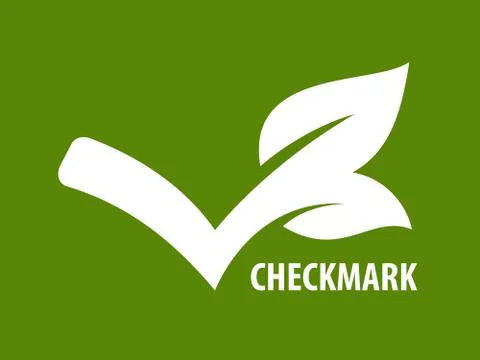 ECO checkmark icon Stock Illustration