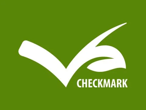ECO checkmark icon Stock Illustration