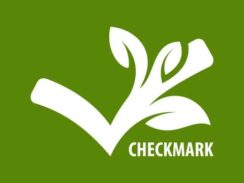 ECO checkmark icon Stock Illustration