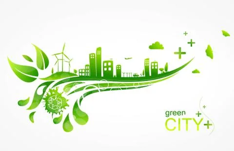 Eco-City Stock Illustration