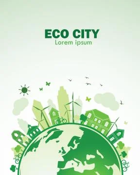 Eco city Stock Illustration