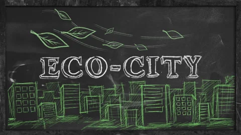 Eco-city motion stop Stock Footage 30462518