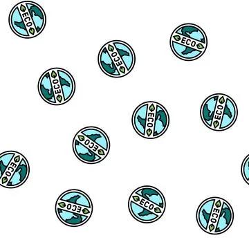 Eco clean cosmetic vector seamless pattern Stock Illustration