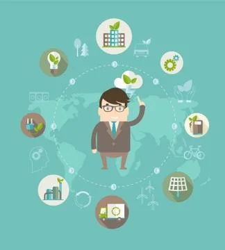 Eco concept. Stock Illustration