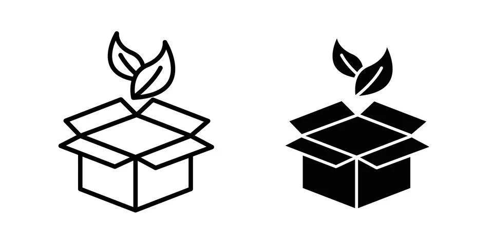 Eco concept logo design collectionaging icon concept logo design collection Stock Illustration