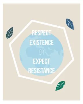 Eco concept poster with Earth. Stock Illustration