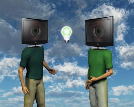 Eco conversation Stock Illustration