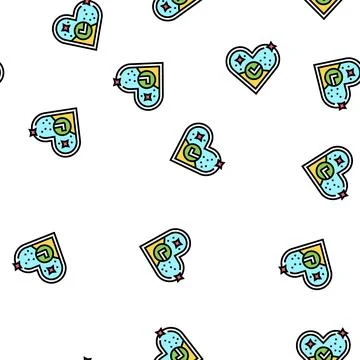 Eco cosmetic for sensitive skin vector seamless pattern Stock Illustration