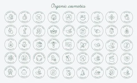 Eco cosmetics icon. Stock Illustration