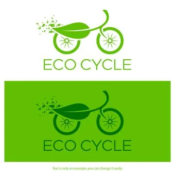 Eco cycle logo. Vector illustration. Illustrazione stock