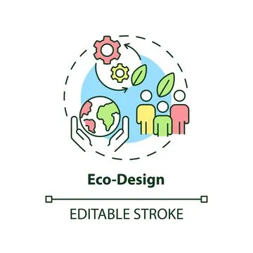 Eco-design concept icon Stock-Illustration