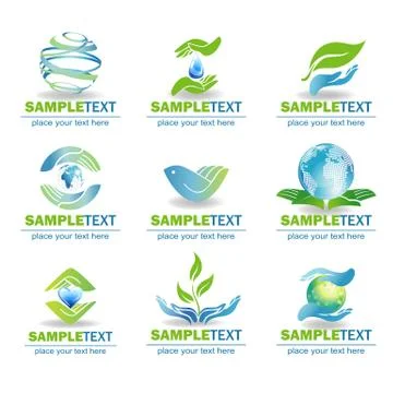 Eco Design Elements Stock-Illustration