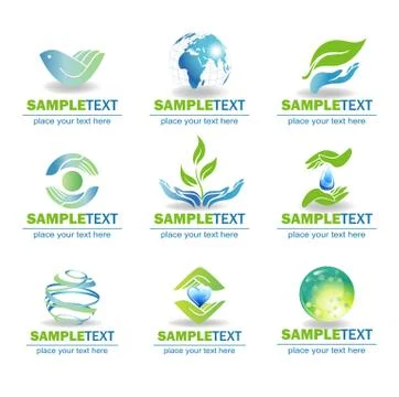 Eco Design Elements Stock Illustration