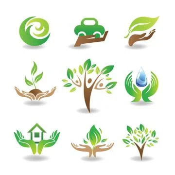Eco Design Elements Stock Illustration