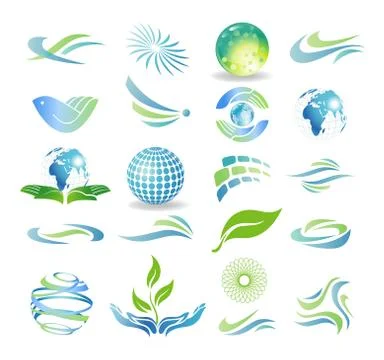 Eco Design Elements Stock Illustration