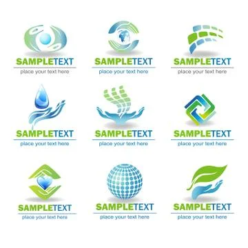 Eco Design Elements Stock Illustration