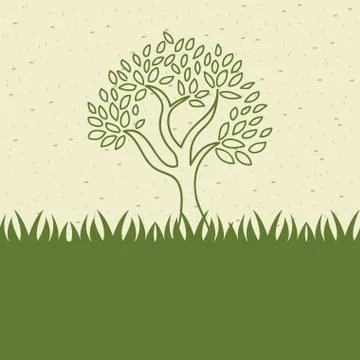 Eco design over pattern background vector illustration イラスト素材