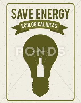 Eco design , vector illustration Stock Illustration