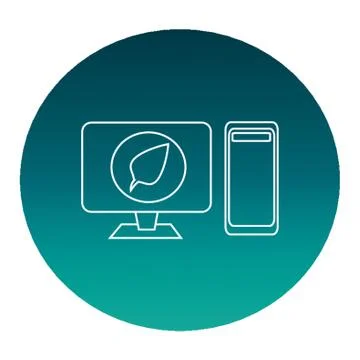 Eco Desktop Stock Illustration