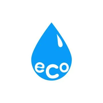 Eco drop icon Stock Illustration