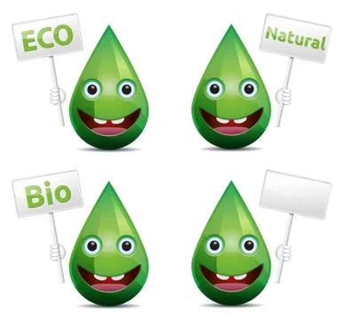 Eco drop Stock Illustration
