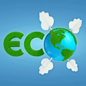 Eco Earth logo Stock Illustration