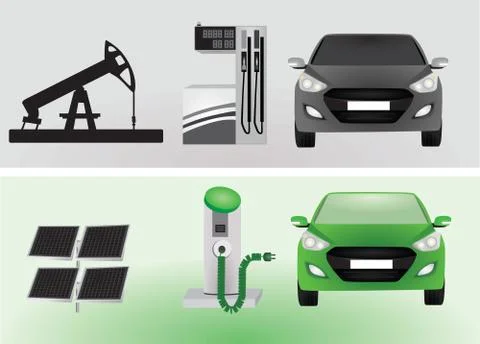 Eco energy concept Stock Illustration