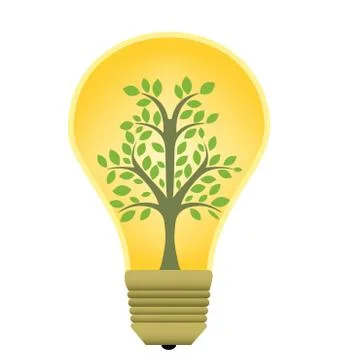 Eco energy lamp. Stock Illustration