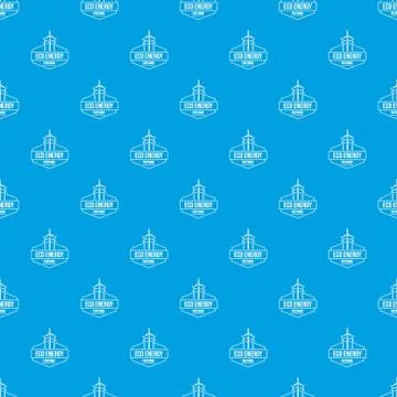 Eco energy pattern vector seamless blue イラスト素材