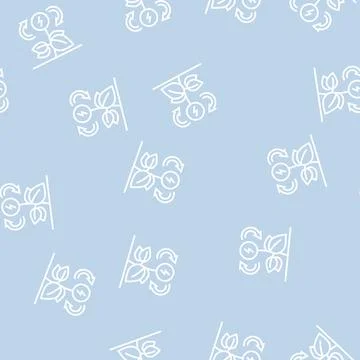 Eco energy saving line seamless pattern Stock-Illustration