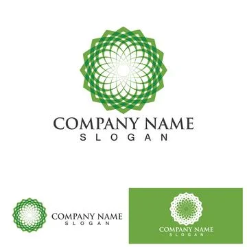 Eco Energy Vector Logo with leaf symbol. Green color with flash or thunder .. Stock Illustration