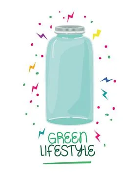 Eco environmentally text Stock Illustration