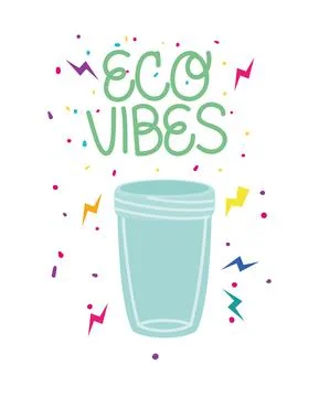 Eco environmentally words Stock Illustration