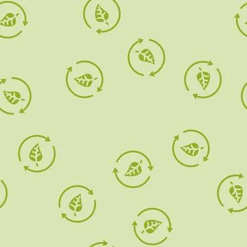 Eco esg glyph vector seamless pattern Illustrazione stock