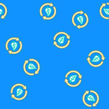 Eco esg vector seamless pattern Stock Illustration
