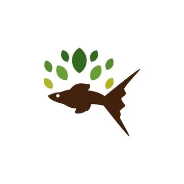 Eco fish vector design template illustration Stock Illustration