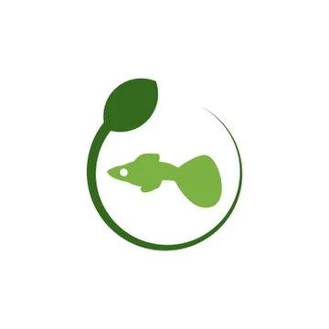 Eco fish vector design template illustration Stock Illustration