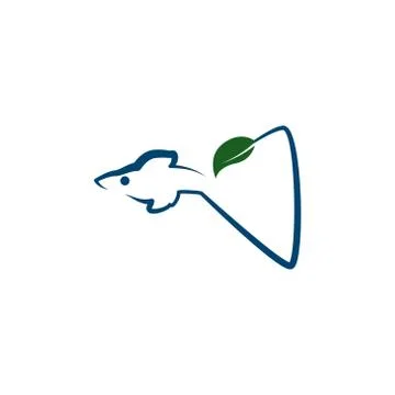 Eco fish vector design template illustration 스톡 일러스트