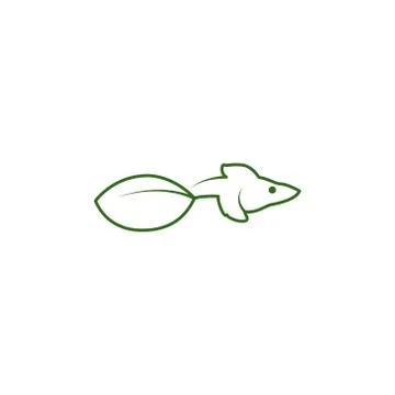 Eco fish vector design template illustration Иллюстрация